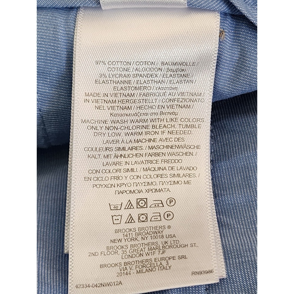 Brooks Brothers‎ Men's Lightweight Advantage Stretch Chino Milano Fit Size 30x32 - Picture 6 of 7